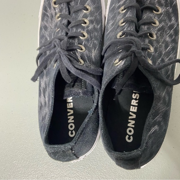 Converse All Start Animal Print Leopard Cheetah Women's 9.5 Black White Sneakers - Picture 9 of 10